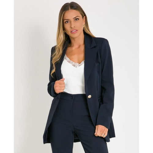 Front - Krisp Womens/Ladies Mix and Match Longline Blazer