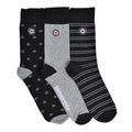 Front - Lambretta Mens Target Socks (Pack of 3)