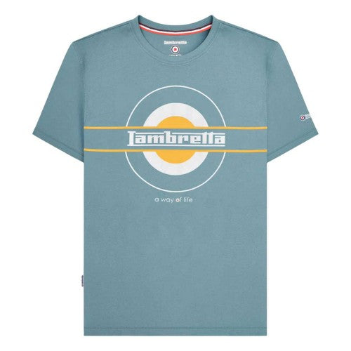 Front - Lambretta Mens Neo SS25 Target T-Shirt
