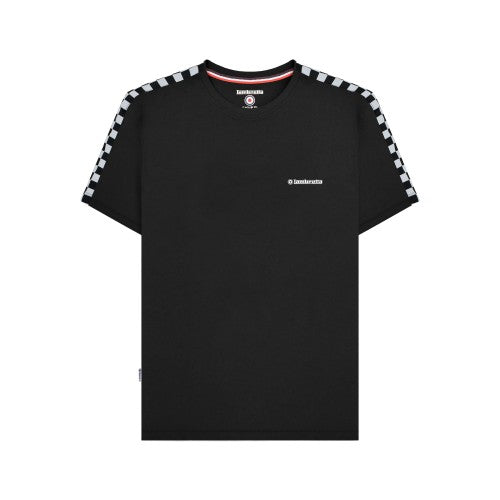 Front - Lambretta Mens Two Tone Taped T-Shirt