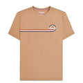 Front - Lambretta Mens SS24 Retro Stripe T-Shirt
