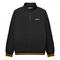 Front - Lambretta Mens Tipped Quarter Zip Sweatshirt