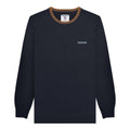 Front - Lambretta Mens Knitted Tipped Jumper