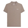 Front - Lambretta Mens AW24 Geometric Polo Shirt