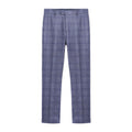 Front - Lambretta Mens Bradley Checked Suit Trousers