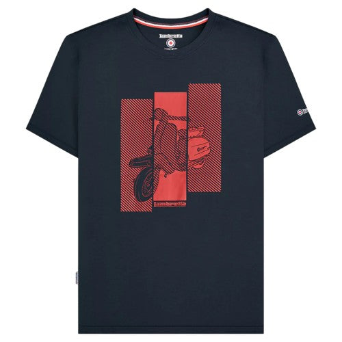 Front - Lambretta Mens Scooter T-Shirt