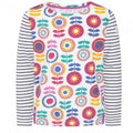 Front - Lazy Jacks Girls Kaleidoscope Breton Long-Sleeved T-Shirt