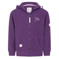 Front - Lazy Jacks Girls Textured Full Zip Hoodie