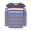 Front - Lazy Jacks Girls Striped Breton Top