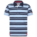 Front - Lazy Jacks Mens Striped Short-Sleeved Rugby Polo Shirt
