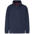 Front - Lazy Jacks Mens Textured Quarter Zip Sweatshirt