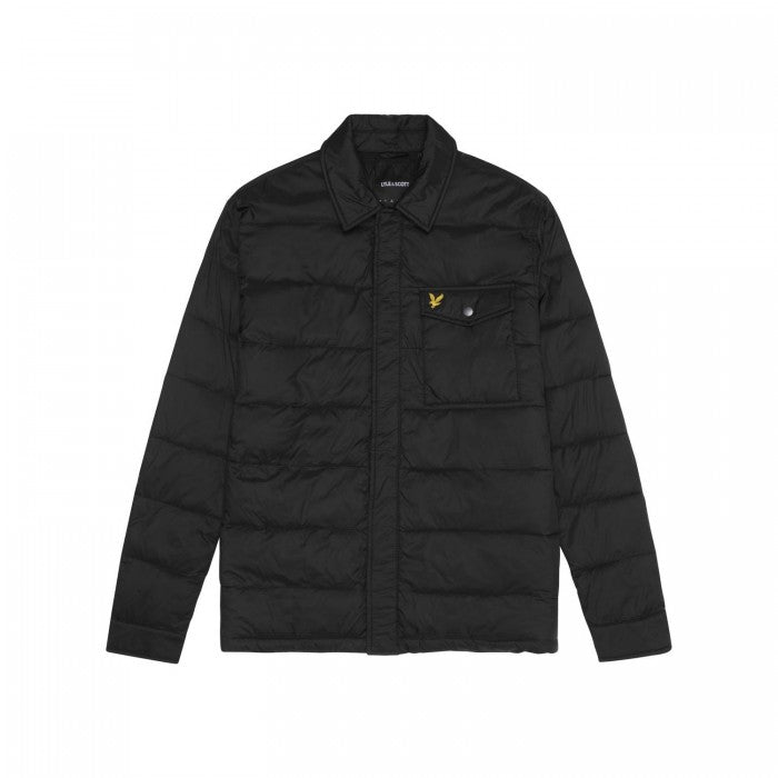 Front - Lyle & Scott Mens Collared Padded Jacket