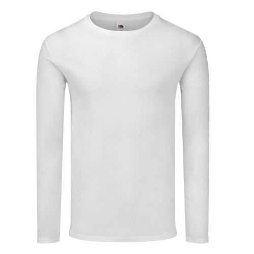 Front - Fruit of the Loom Unisex Adult Iconic 140 Long-Sleeved T-Shirt
