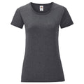 Front - Fruit of the Loom Womens/Ladies Iconic Heather T-Shirt