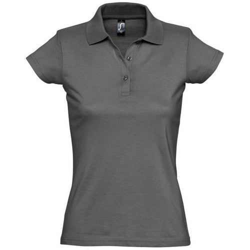 Front - SOLS Womens/Ladies Prescott Jersey Polo Shirt