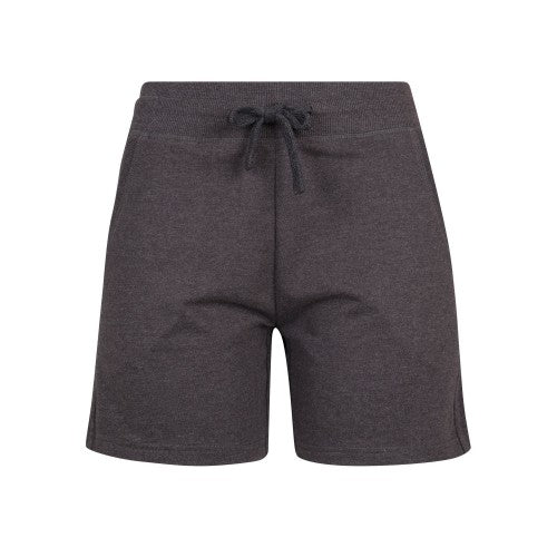 Front - Build Your Brand Womens/Ladies Terry Heather Plain Shorts