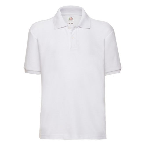 Front - Fruit of the Loom Childrens/Kids 65/35 Polo Shirt