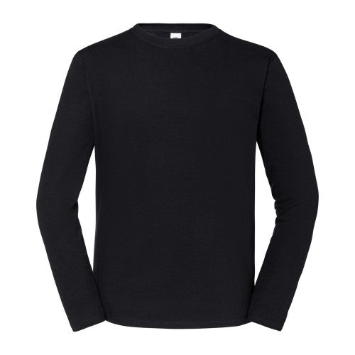 Front - Fruit of the Loom Unisex Adult Iconic 195 Long-Sleeved T-Shirt