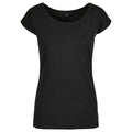 Front - Build Your Brand Womens/Ladies Wide Neck T-Shirt