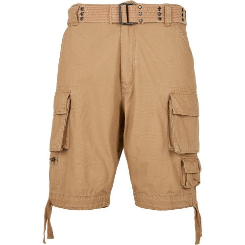 Front - Build Your Brand Mens Savage Cargo Shorts