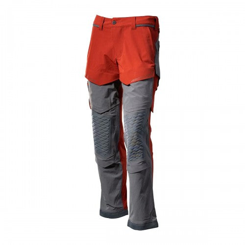 Front - Mascot Mens Customised Knee Pad Pockets Work Trousers
