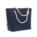Blue - Front - MidOcean Feltsea RPET Felt Beach Shopper Bag