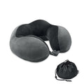 Stone Grey - Front - MidOcean Hedrest Travel Pillow
