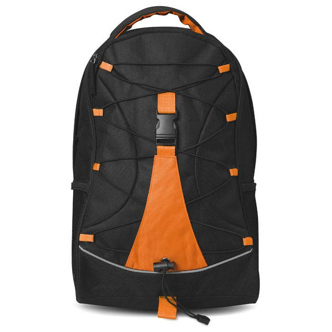 Orange - Back - MidOcean Monte Lema Contrast Detail Backpack
