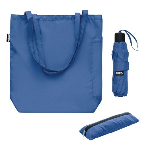 Front - MidOcean Seattle RPET Folding Umbrella Set