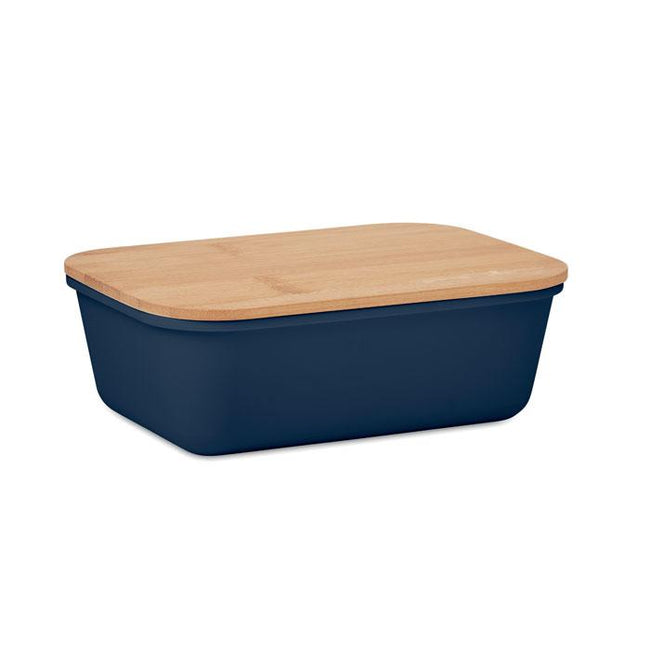 French Navy - Front - MidOcean Thursday Bamboo 1L Lunch Box