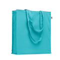 Turquoise - Front - MidOcean Bente Organic Cotton Shopper Bag