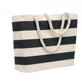 Front - MidOcean Heaven Stripe Cotton Beach Shopper Bag