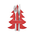 Red - Pack Shot - MidOcean Treesguard RPET Felt Cutlery Holder Set (Pack of 4)