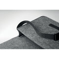 Grey - Close up - MidOcean Baglo RPET Felt Laptop Bag