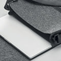 Stone Grey - Side - MidOcean Baglo RPET Felt Laptop Bag