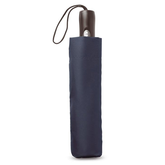Blue - Back - MidOcean Dundee Foldable Reversible Folding Umbrella