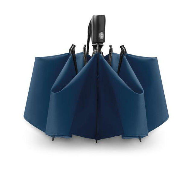 Blue - Pack Shot - MidOcean Dundee Foldable Reversible Folding Umbrella