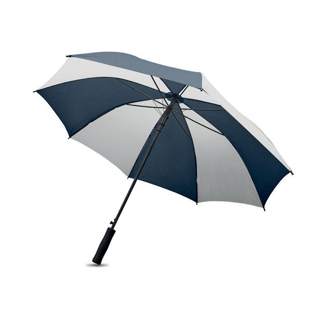 White-Dark Blue - Back - MidOcean Swansea Stick Umbrella