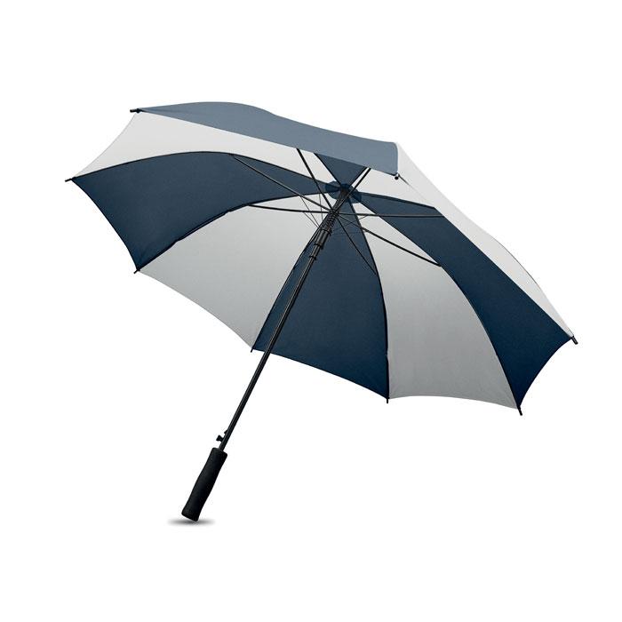 White-Dark Blue - Back - MidOcean Swansea Stick Umbrella