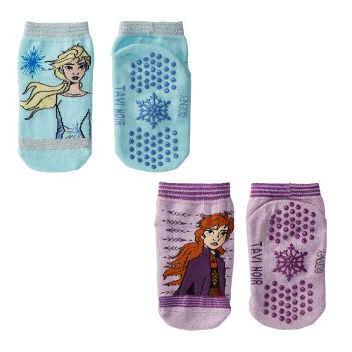 Front - Tavi Noir Childrens/Kids Tiny Soles Frozen Ankle Socks (Pack of 2)