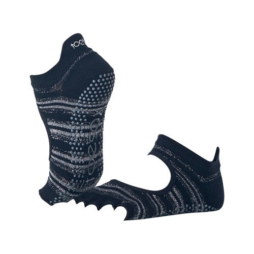 Front - Toesox Womens/Ladies Bellarina Solstice Half Toe Socks