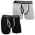 Front - Mens Keyhole Boxer Trunks/Shorts (Pack Of 2)