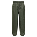 Front - Mountain Warehouse Childrens/Kids Fleece Lined Waterproof Trousers