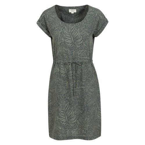 Front - Mountain Warehouse Womens/Ladies Mykonos Tropical Leaves Midi Dress