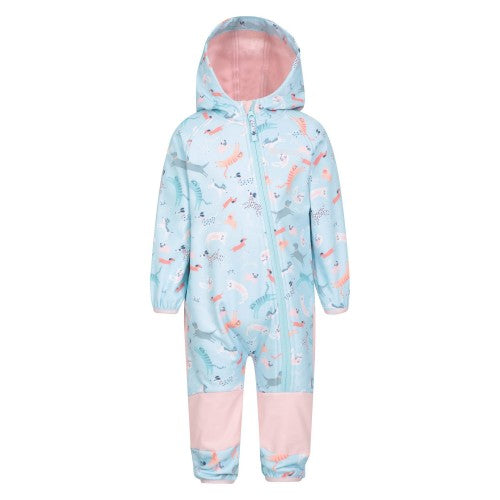 Front - Mountain Warehouse Childrens/Kids All In One Softshell Bodysuit