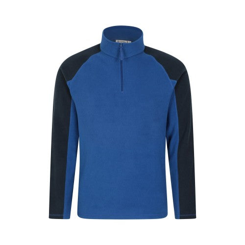 Front - Mountain Warehouse Mens Ashbourne II Half Zip Fleece Top