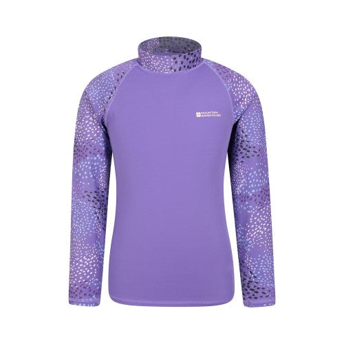Front - Mountain Warehouse Childrens/Kids Printed Rash Guard