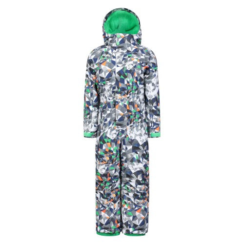 Front - Mountain Warehouse Childrens/Kids Cloud Geometric Snowsuit