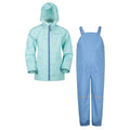 Front - Mountain Warehouse Childrens/Kids Raindrop Waterproof Jacket And Trousers Set