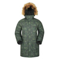 Front - Mountain Warehouse Mens Antarctic Extreme Camo Down Waterproof Jacket